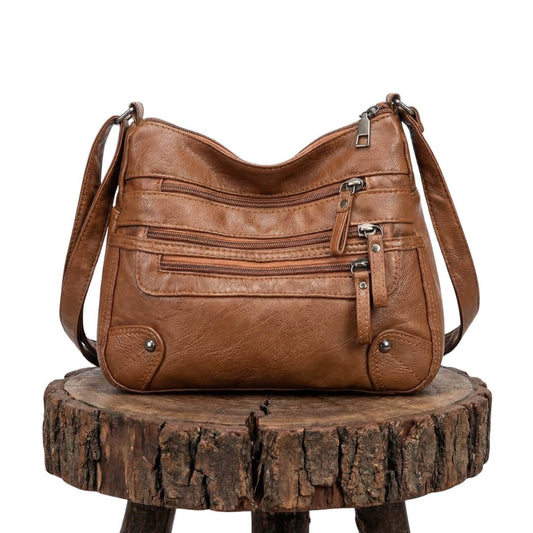 Rosalia’s Multi-Zip Carry | Shoulder Bag