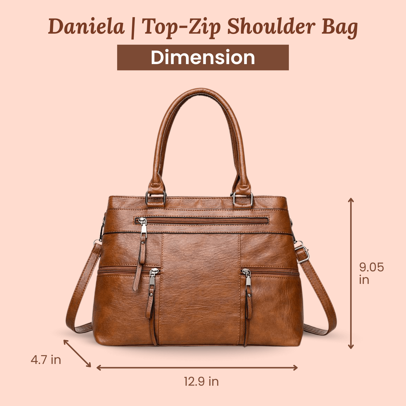 Rachele’s Multi-Zip | Shoulder Bag