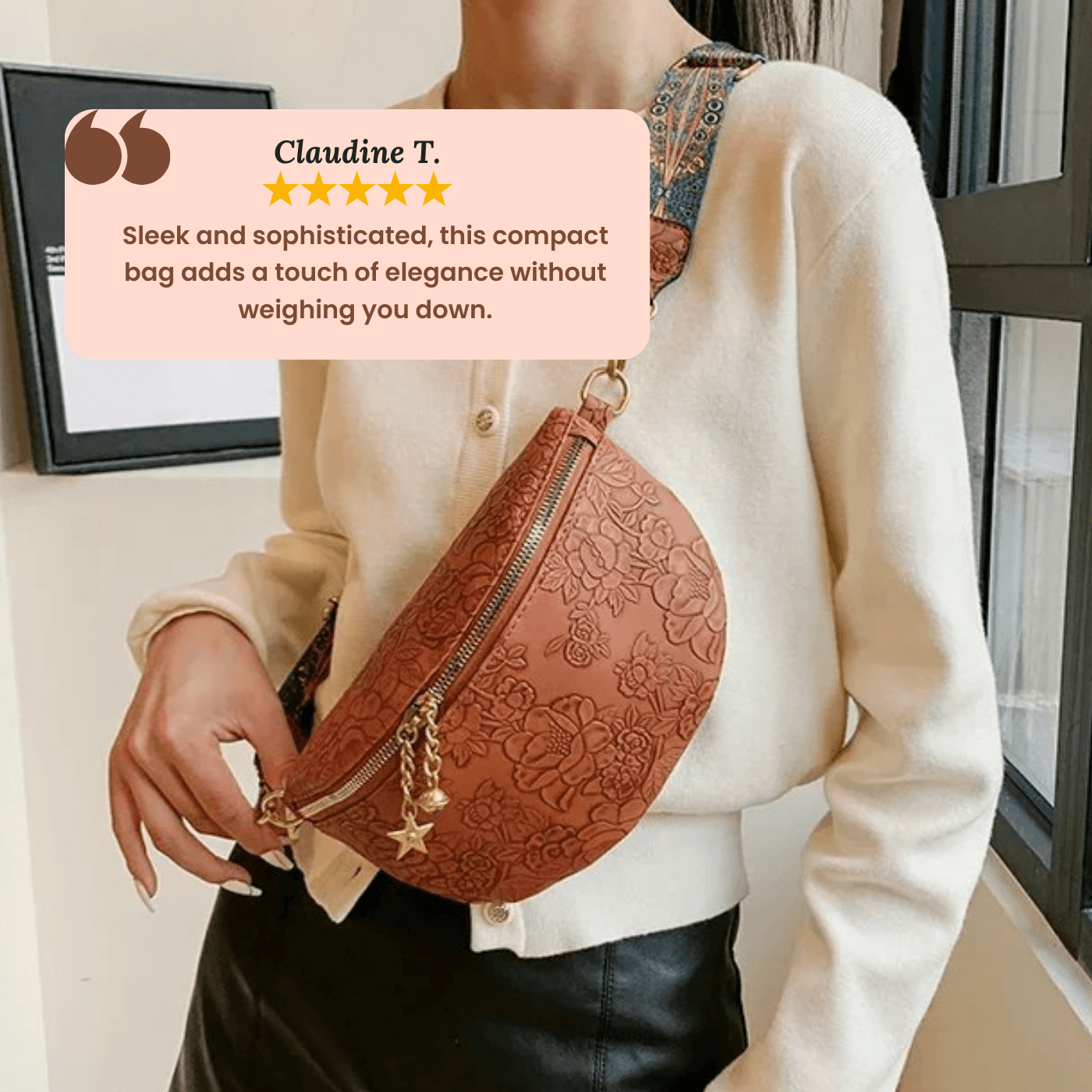 Filomena’s Embossed Charm | Crossbody Bag