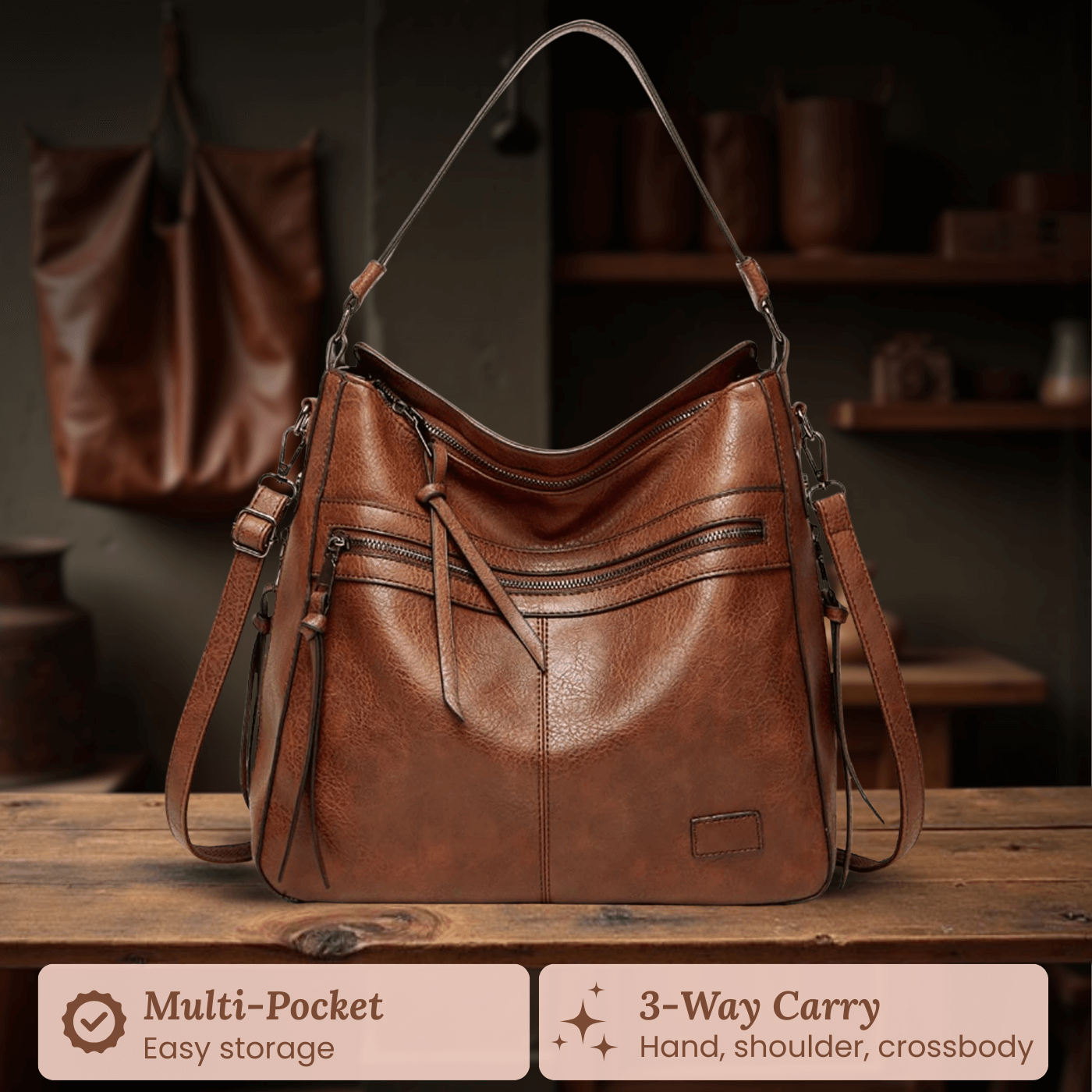 Serena’s Zip Carry | Shoulder Bag