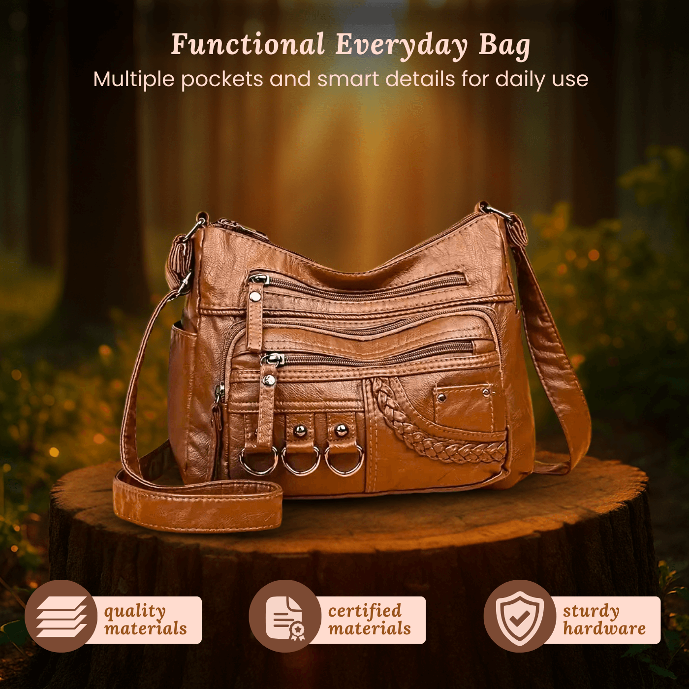 Serafina’s Utility Charm | Crossbody Bag